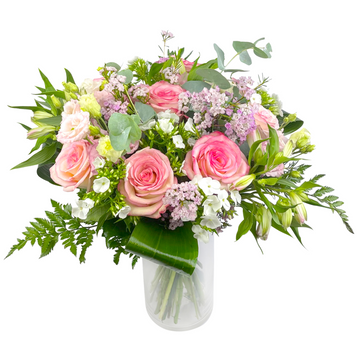 Bouquet champêtre pastel