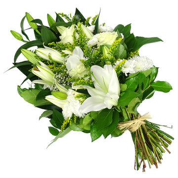 Gerbe à la main blanche